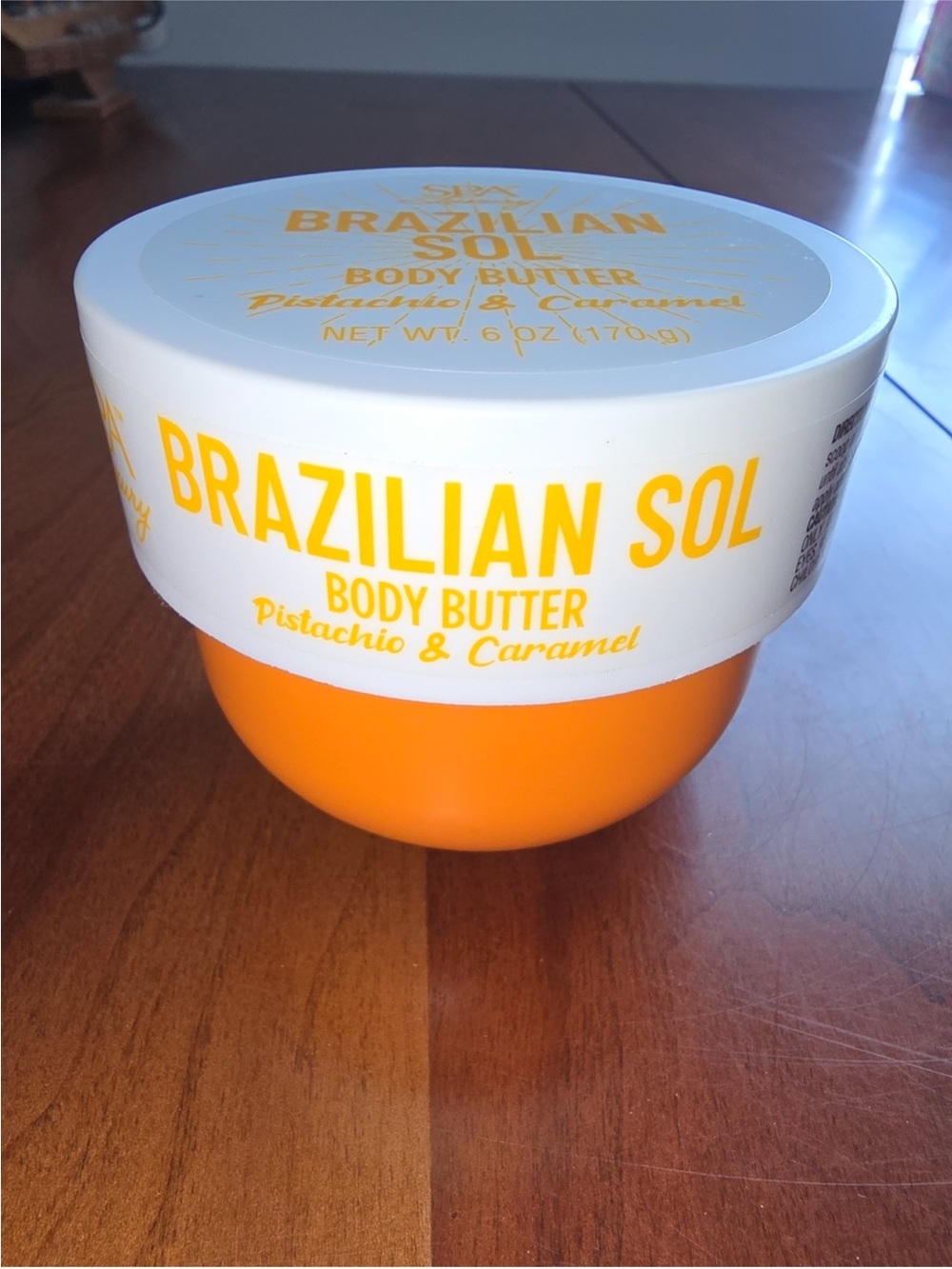 Pistachio & Caramel Body Butter - Orange & White